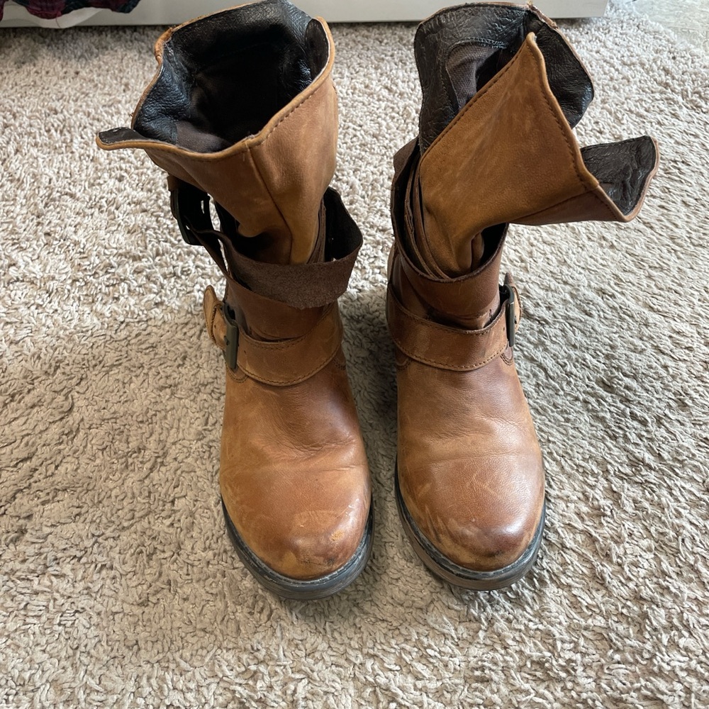 Steve Madden Dark Brown Leather Boots